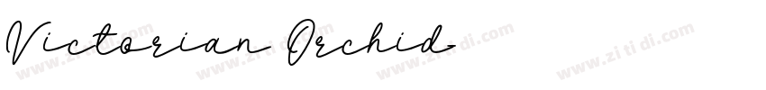 Victorian Orchid字体转换